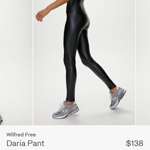 Aritzia vegan leather leggings